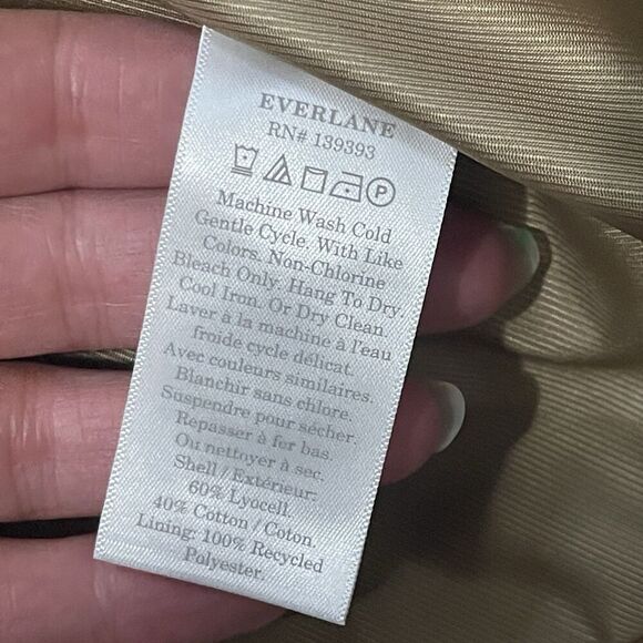 EVERLANE The 80's Oversized Blazer Size 2 Khaki NEW Preppy Modern Casual Career - Picture 4 of 9